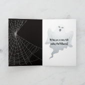 回転車輪上のハロウィーン幽霊 カード (内部)