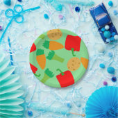 回転野菜紙プレート ペーパープレート (パーティー)