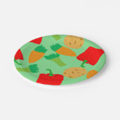 回転野菜紙プレート ペーパープレート (アングル)