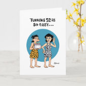 回転52の誕生日の挨拶状 カード (黄色い花)