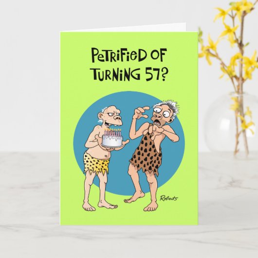 回転57誕生日 カード (黄色い花)