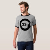 回転@ 33.3 rpm tシャツ (正面フル)