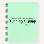 回転Cジャンプソフトミントとブラック ノートブック (正面)