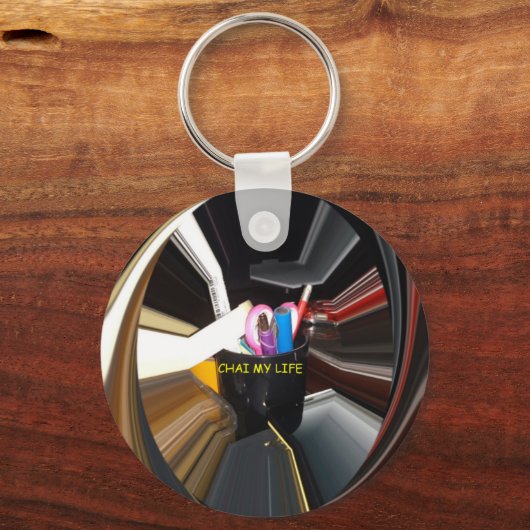 回転Office Essentialsの壁モダン装飾 キーホルダー (正面)