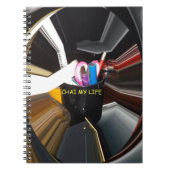 回転Office Essentialsの壁モダン装飾 ノートブック (正面)