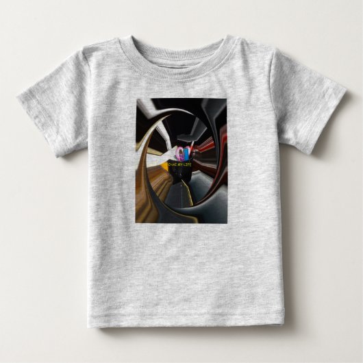 回転Office Essentialsの壁モダン装飾 ベビーTシャツ (正面)