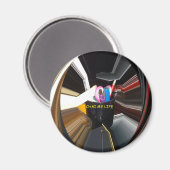 回転Office Essentialsの壁モダン装飾 マグネット (正面/裏面)