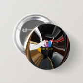 回転Office Essentialsの壁モダン装飾 缶バッジ (正面&裏面)