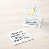 回避する紙コースター スクエアペーパーコースター (インサイチュ)