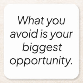 回避する紙コースター スクエアペーパーコースター