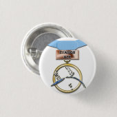 回避のエースメダルボタン 缶バッジ (正面&裏面)