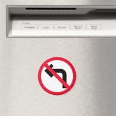 回離れ禁 |赤い丸 |マグネット マグネット (インサイチュ (食洗機))