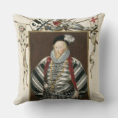 「回顧録からののヘンリーリー(1530-1610年)ポートレート クッション (裏面)