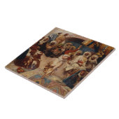 因われの聴衆1883年(キャンバスの油) タイル (側面)