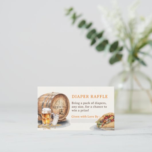 因縁タコビールおむつラッフルエンクロージャカード エンクロージャーカード (スタンド正面)