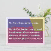 団体や組織が立気につ サンキューカード (スタンド正面)