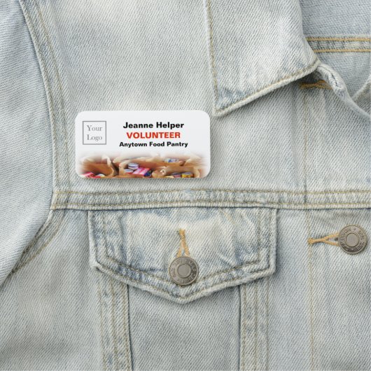 団体や組織またはチャリティロゴ名タグ 名札 (インサイチュ)