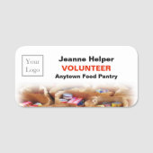 団体や組織またはチャリティロゴ名タグ 名札 (正面)