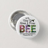団体や組織カスタム者計画Bee 缶バッジ (正面&裏面)
