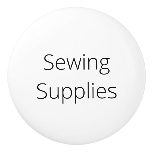 団体や組織デコール、裁縫用品 セラミックノブ (正面)