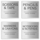 団体や組織銀ラベル（保管用） シール (正面)