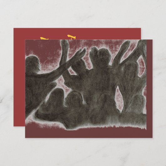 団体 招待状 (正面/裏面)