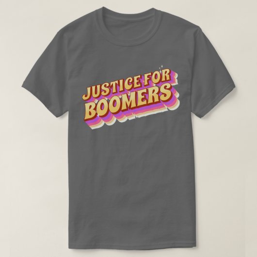 団塊世代のための正義1 Tシャツ (デザイン正面)