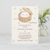 団子が赤ちゃんシャワーの途中にある 招待状 (スタンド正面)