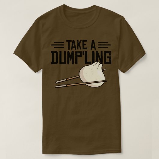 団子アジア食中国の物扇子 Tシャツ (デザイン正面)