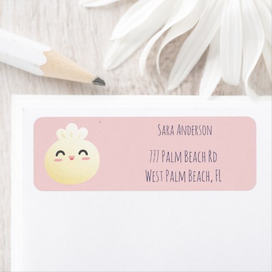 団子ベイビーシャワーガール ラベル (インサイチュ)