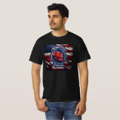 団結が力に火を付ける：愛国拳プリント Tシャツ (正面フル)