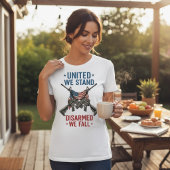 団結すれば立ち、武装解除すれば落ちる トライブレンドＴシャツ