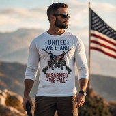 団結すれば立ち、武装解除すれば落ちる トライブレンドＴシャツ
