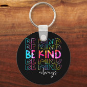 団結と人類への支持を示せ。人間になれ キーホルダー (正面)