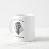団結と力強さ インスピレーション コーヒーマグカップ (正面左)