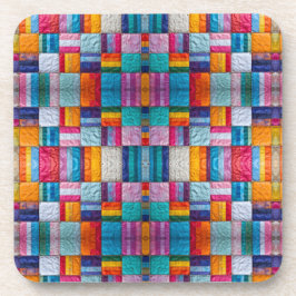 団結と多様性のコミュニティのキルト コースター