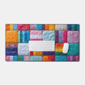 団結と多様性のコミュニティのキルト デスクマット (キーボード&マウス)