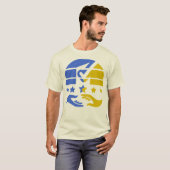 団結と輝き:コラボレーションのビジョン Tシャツ (正面フル)