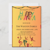 「団結のお祝い：楽しいクワンザァの集まり」 招待状 (正面)