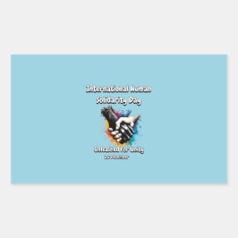 団結のために解き放たれた。 長方形シール