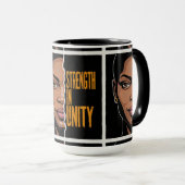 団結の強み – アフリカ美術の力を高める マグカップ (正面右)