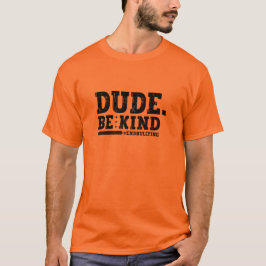 団結の日オレンジ色のいじめ反対の優しい男の子 Tシャツ