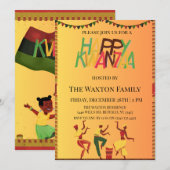 「団結を祝おう：楽しいクワンザァの集い」 招待状 (正面/裏面)