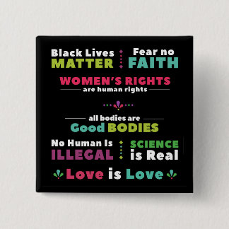 団結Pinの黒い背景 缶バッジ