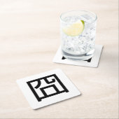 囧ジオンオ中国のルツアジアミームハンジー絵文字 スクエアペーパーコースター (インサイチュ)