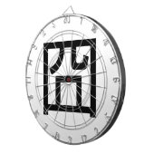 囧ジオンオ中国のルツアジアミームハンジー絵文字 ダーツボード (正面右)