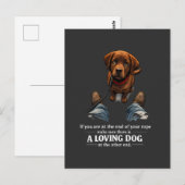 困ったときの頼れる愛犬 ポストカード (正面/裏面)