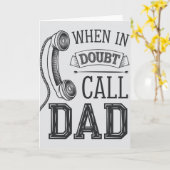 困ったらパパに相談しよう おもしろ父の日 カード (黄色い花)