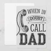 困ったらパパに相談しよう ファーザーズデーおもしろ シーズンカード (正面/裏面)