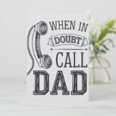 困ったらパパに相談しよう 面白い父の日 シーズンカード (スタンド正面)